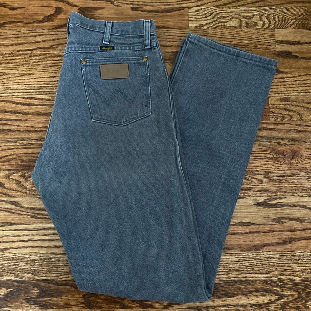 Men’s Wrangler Dark Grey Cowboy Cut Original Jeans 33x36